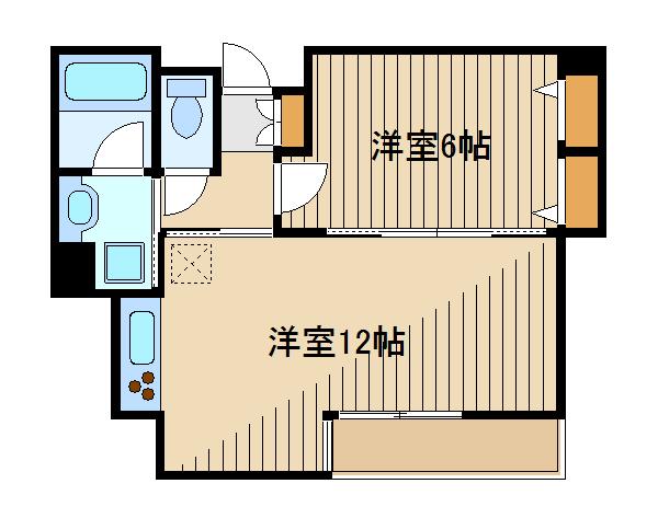 第三ローヤル上鷺(1LDK/3階)の間取り写真