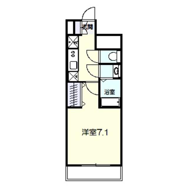 S-RESIDENCE堺市駅前(1K/9階)の間取り写真
