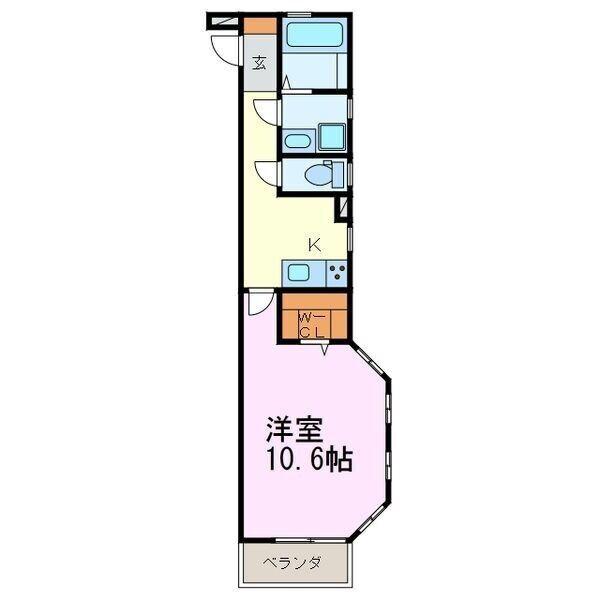 ANSER(1K/2階)の間取り写真