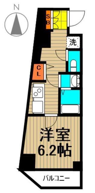 アイル イムーブル深川(1K/5階)の間取り写真