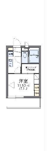 レオパレスSK(1K/3階)の間取り写真