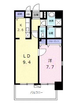 フェスタ元浅草(1LDK/2階)の間取り写真