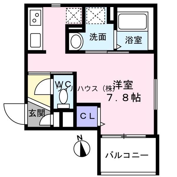 REGALEST堺東2(ワンルーム/1階)の間取り写真