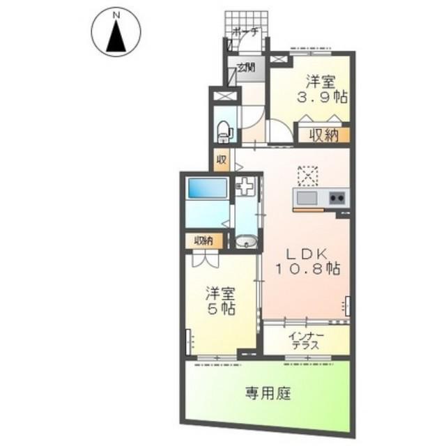 FIORE21(2LDK/1階)の間取り写真