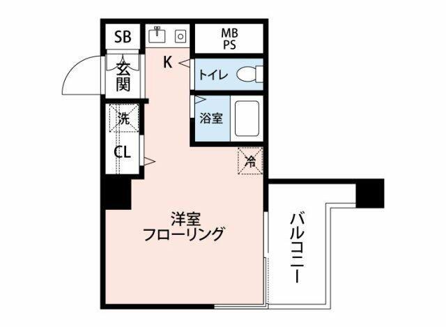 マイナビSTAYパレス文京駒込(ワンルーム/2階)の間取り写真
