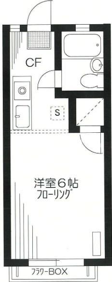 シャトル東蒲田(1K/2階)の間取り写真