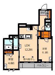 FUGA吉祥寺(2LDK/3階)の間取り写真