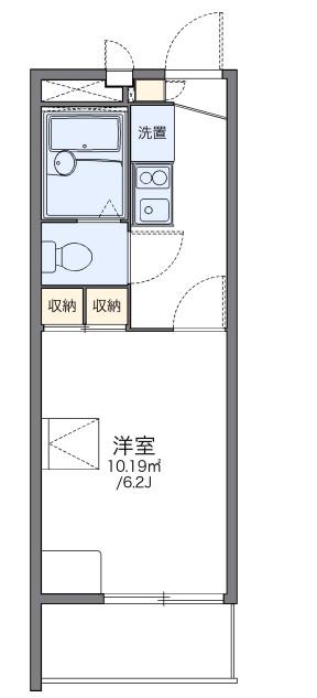 レオパレスクレベール(1K/2階)の間取り写真