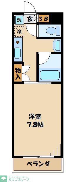 CS31 KOYATA(1K/4階)の間取り写真