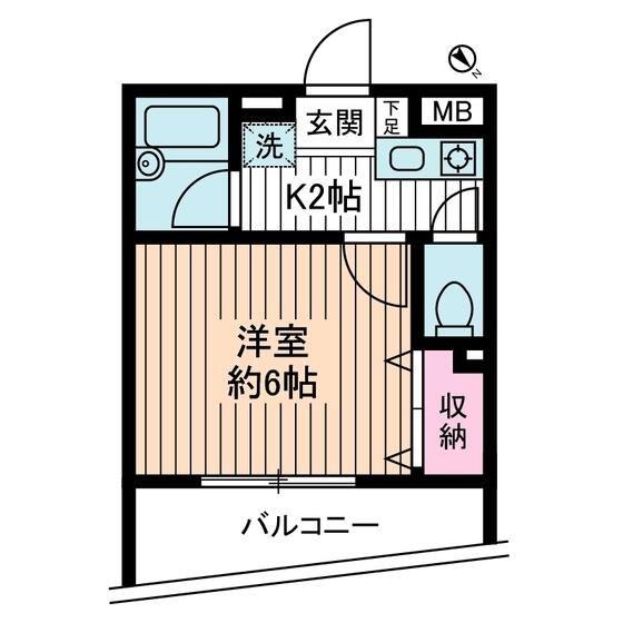 CRESCENT MOTONES(1K/3階)の間取り写真