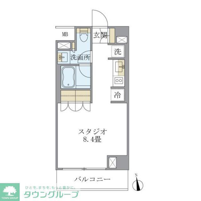 J.リヴェール学芸大学(ワンルーム/3階)の間取り写真