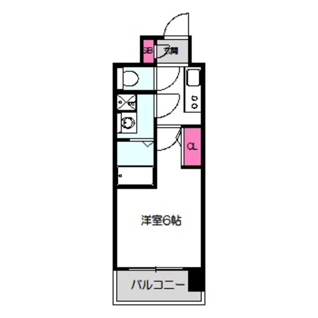 エスリードレジデンス ザ・グラン都島ノア(1K/8階)の間取り写真