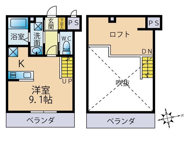 SKIP SQUARE SAKIOKA(ワンルーム/1階)の間取り写真