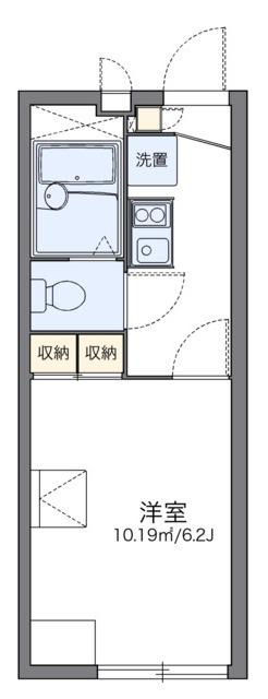 レオパレスルミエール(1K/2階)の間取り写真