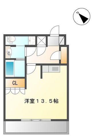 千種タワーヒルズ(ワンルーム/4階)の間取り写真