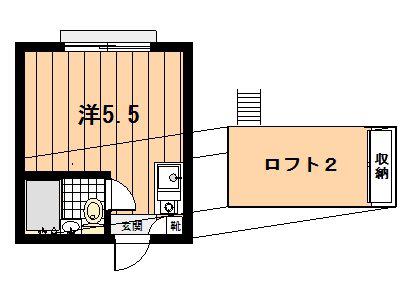 リブレ阿佐谷(ワンルーム/2階)の間取り写真