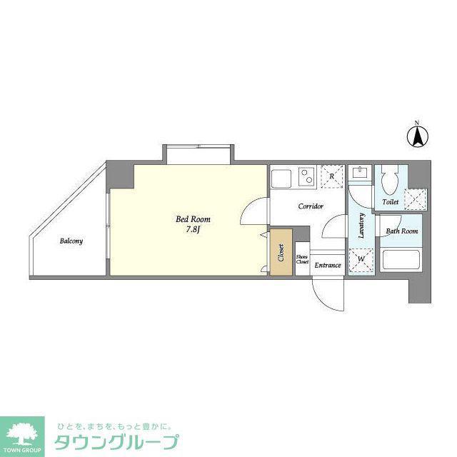 BPRレジデンス豪徳寺(1K/6階)の間取り写真