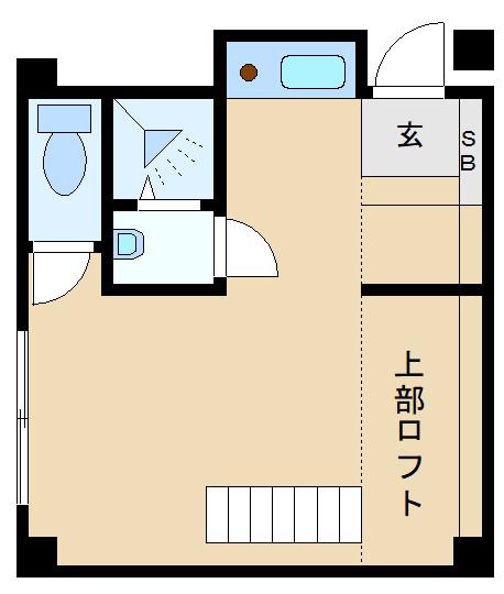 カーサビエン寝屋川(1K/3階)の間取り写真