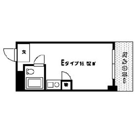 サンシティ大濠公園(ワンルーム/5階)の間取り写真