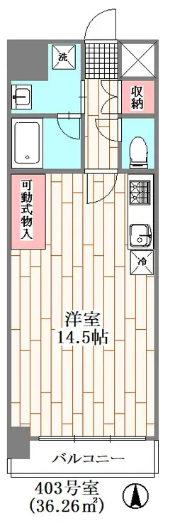 MOMOZONO 4階階 間取り