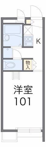 レオパレス辻子(1K/2階)の間取り写真