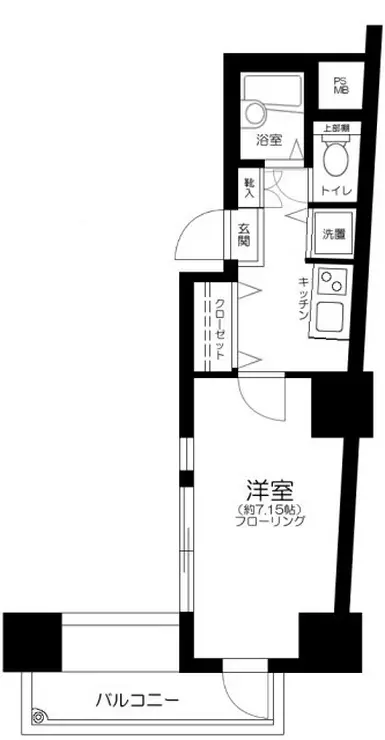 レジオス市谷 2階階 間取り