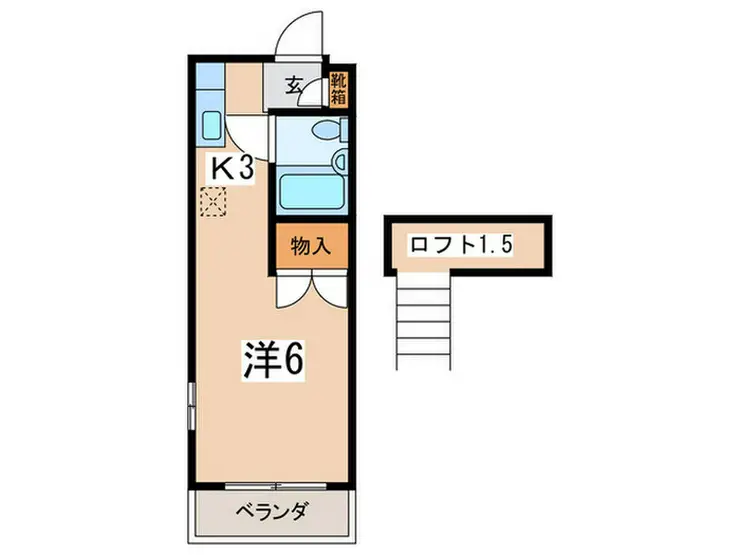 ベルシオン白楽 1階階 間取り