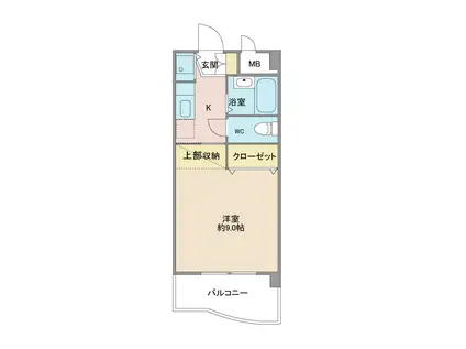 GRACEONE(1K/3階)の間取り写真