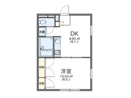 レオパレスNISHIKAWA(1DK/2階)の間取り写真
