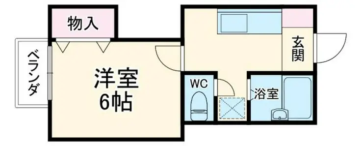 ハイツアオキ第1 1階階 間取り