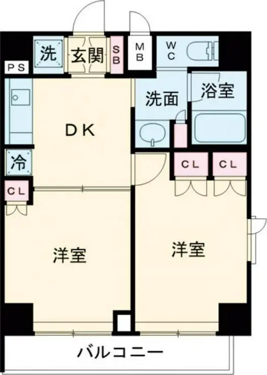 ルーブル都立家政伍番館 1階階 間取り