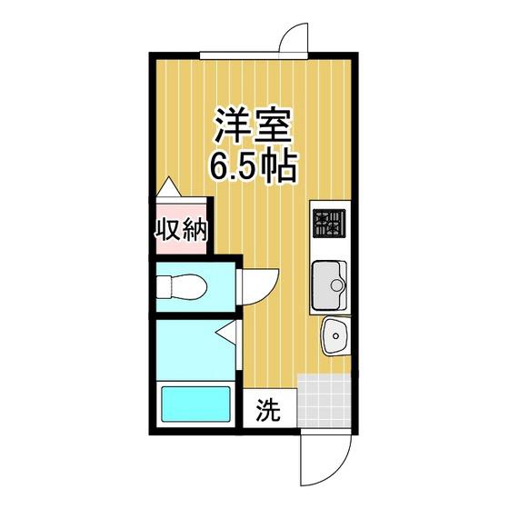 MAPLE(1K/2階)の間取り写真
