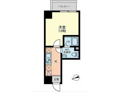 MARINA YOKOHAMA SHONAN(1K/3階)の間取り写真