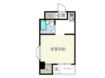 SBS92(ワンルーム/5階)の間取り写真