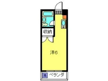 メゾン桜ヶ丘F棟(ワンルーム/2階)の間取り写真