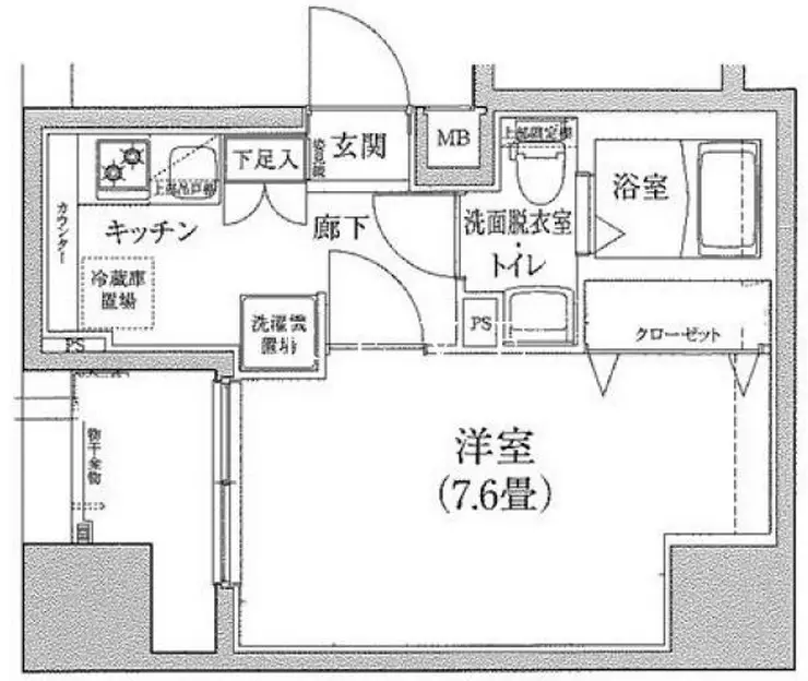 アイルプレミアム千駄木 4階階 間取り