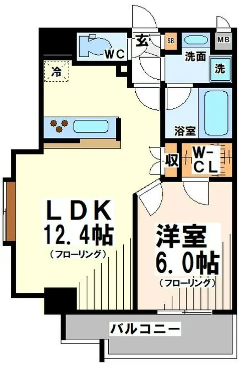 グラーレ・バイロイト 2階階 間取り