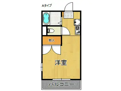 レオパレス上之郷(1K/1階)の間取り写真