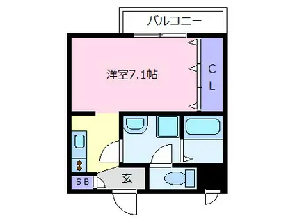 FSTYLE上田7丁目(1K/1階)の間取り写真