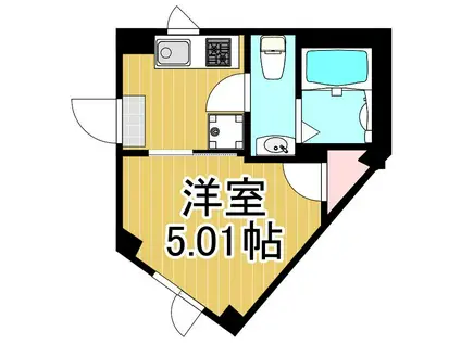 MY STREET KAMEARI(1K/2階)の間取り写真