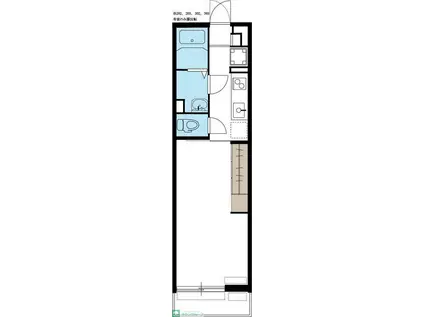 リブリ・GARDEN QUARTZ(1K/3階)の間取り写真