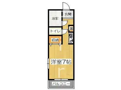 アークみささぎ(ワンルーム/2階)の間取り写真