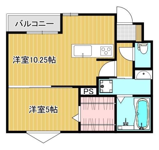 CASA GRANDE(1LDK/1階)の間取り写真