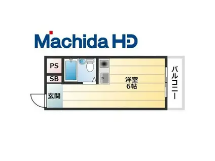 朝日プラザ堺東(ワンルーム/8階)の間取り写真