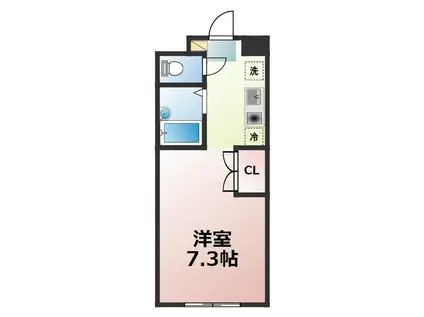 ロミオ&ジュリエットⅠ(1K/2階)の間取り写真