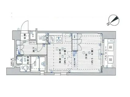 藤和シティスクエア渋谷(1DK/4階)の間取り写真