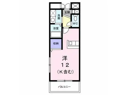 グランリーオ(ワンルーム/5階)の間取り写真