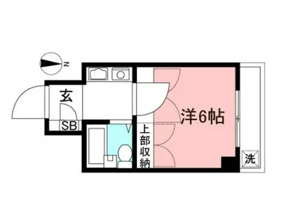 メイゾンチュトワイエIII(1K/2階)の間取り写真