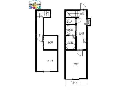 EXCEL昭和町(1K/1階)の間取り写真