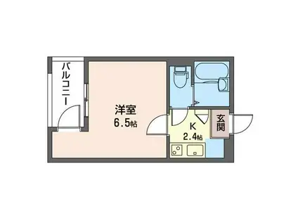 テラスみその台(1K/1階)の間取り写真